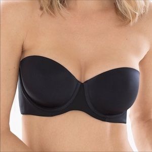 SOMA 38C Black Vanishing Strapless Bra